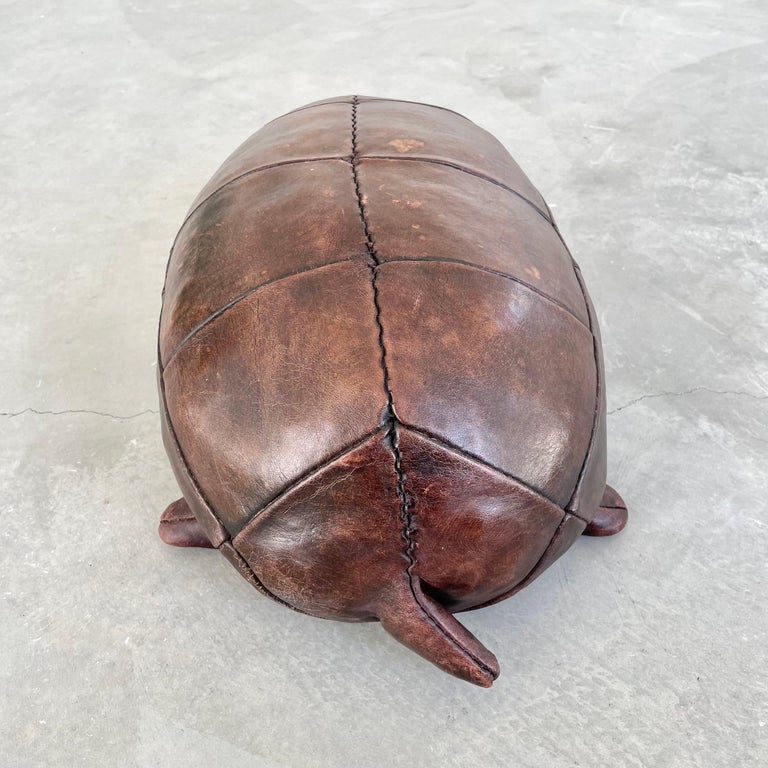 1970s Omersa Leather Turtle For Sale 3