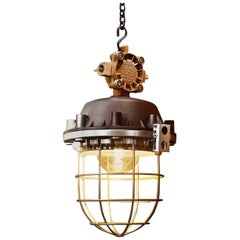 1970s OMP-200 Explosion-Proof Industrial Lamp