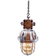 1970s OMP-300 Explosion-Proof Lamp Polished