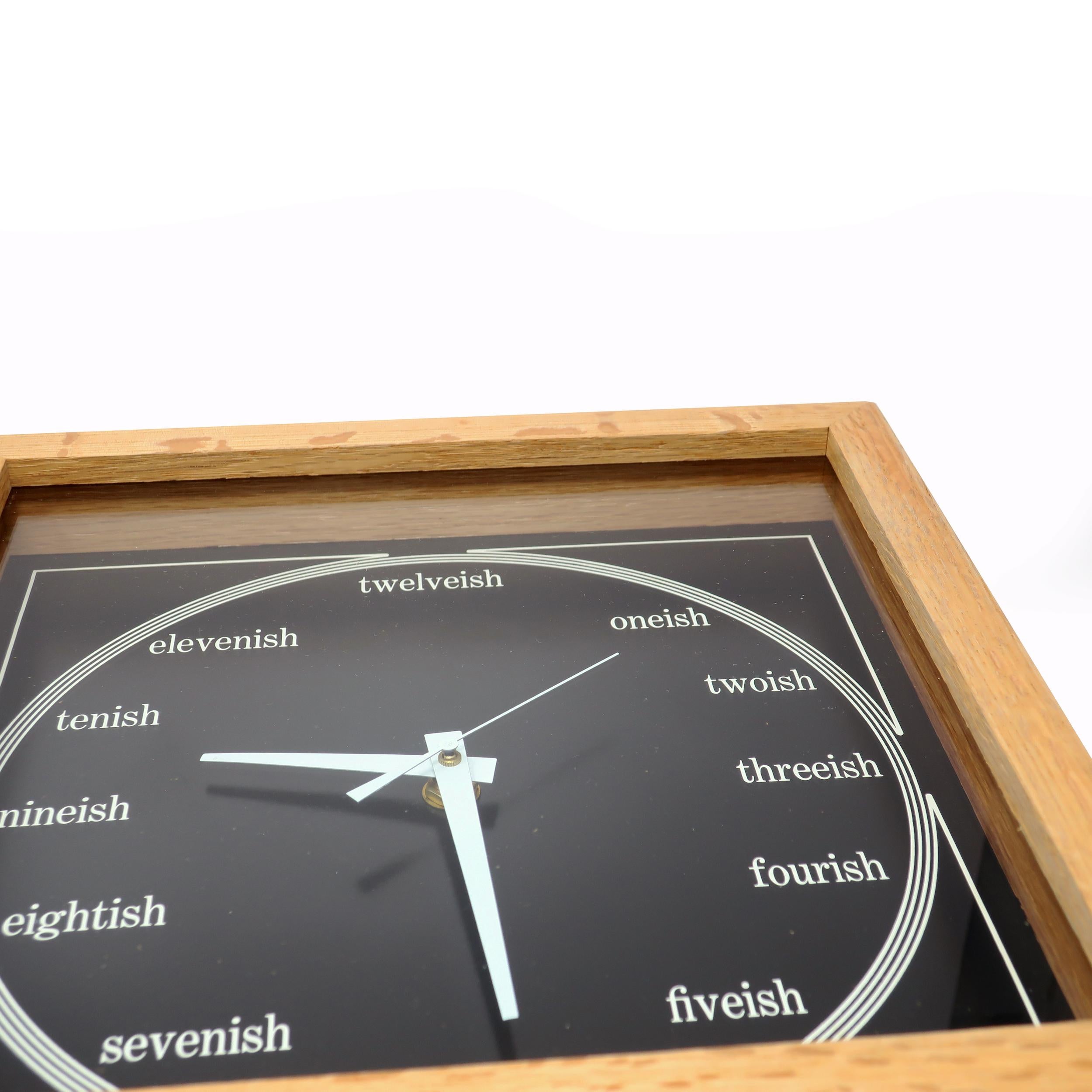20th Century 1970s Oneish, Twoish, Threeish Wall Clock by Bill Miller