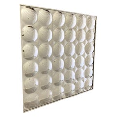 1970s Op Art Convex Infinity Mirror