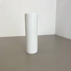 1970s OP Art Vase Porcelain Vase by Heinrich Fuchs for Hutschenreuther, Germany