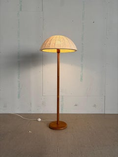 1970's Optima Suisse Pinewood Floor Lamp