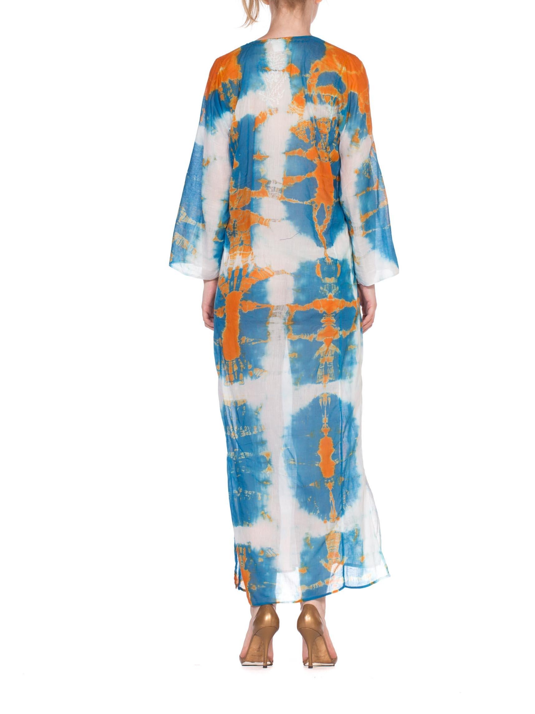 white cotton dress for tie dye