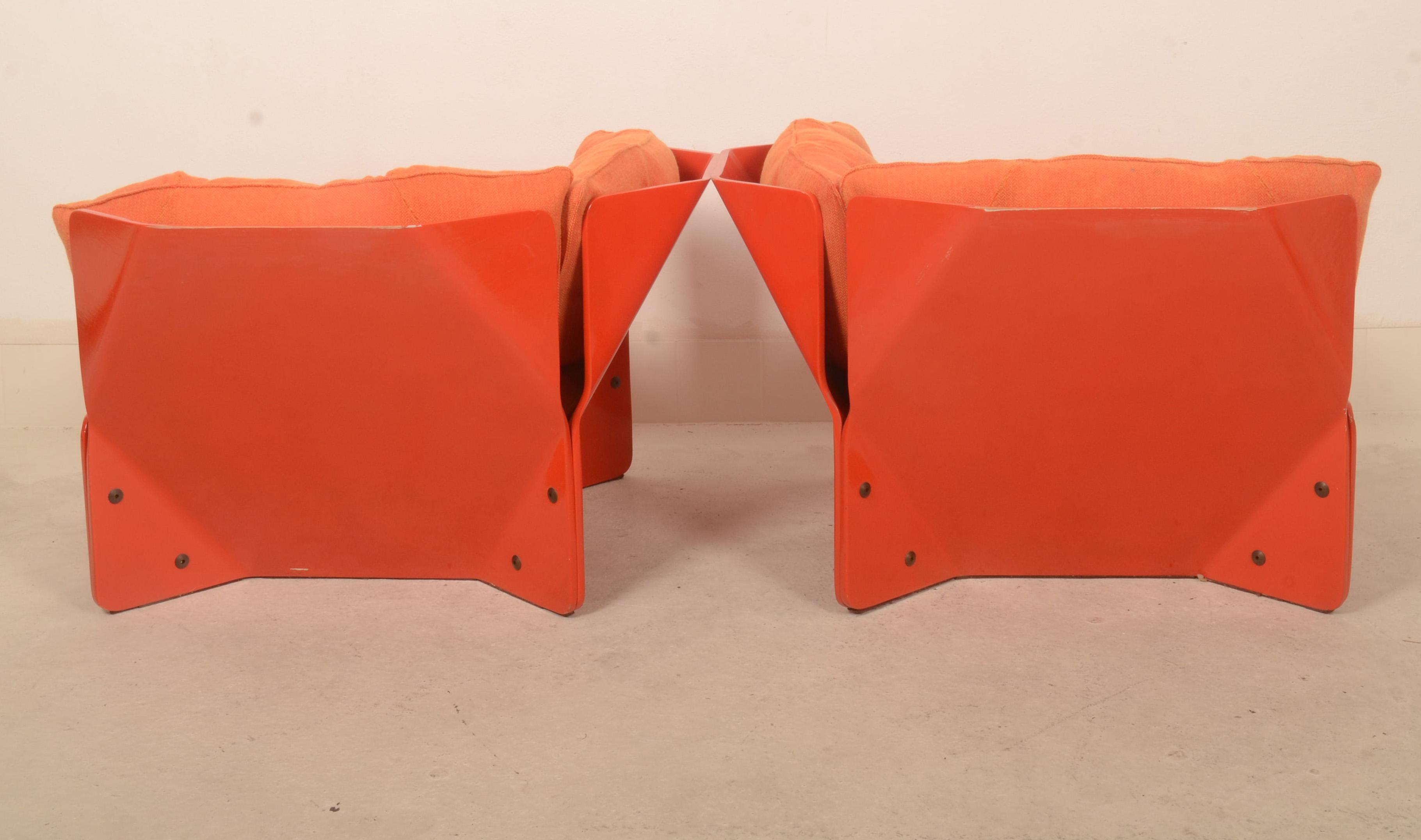 1970er Orange Christensen & Larsen Sofa oder Stühle im Angebot 7
