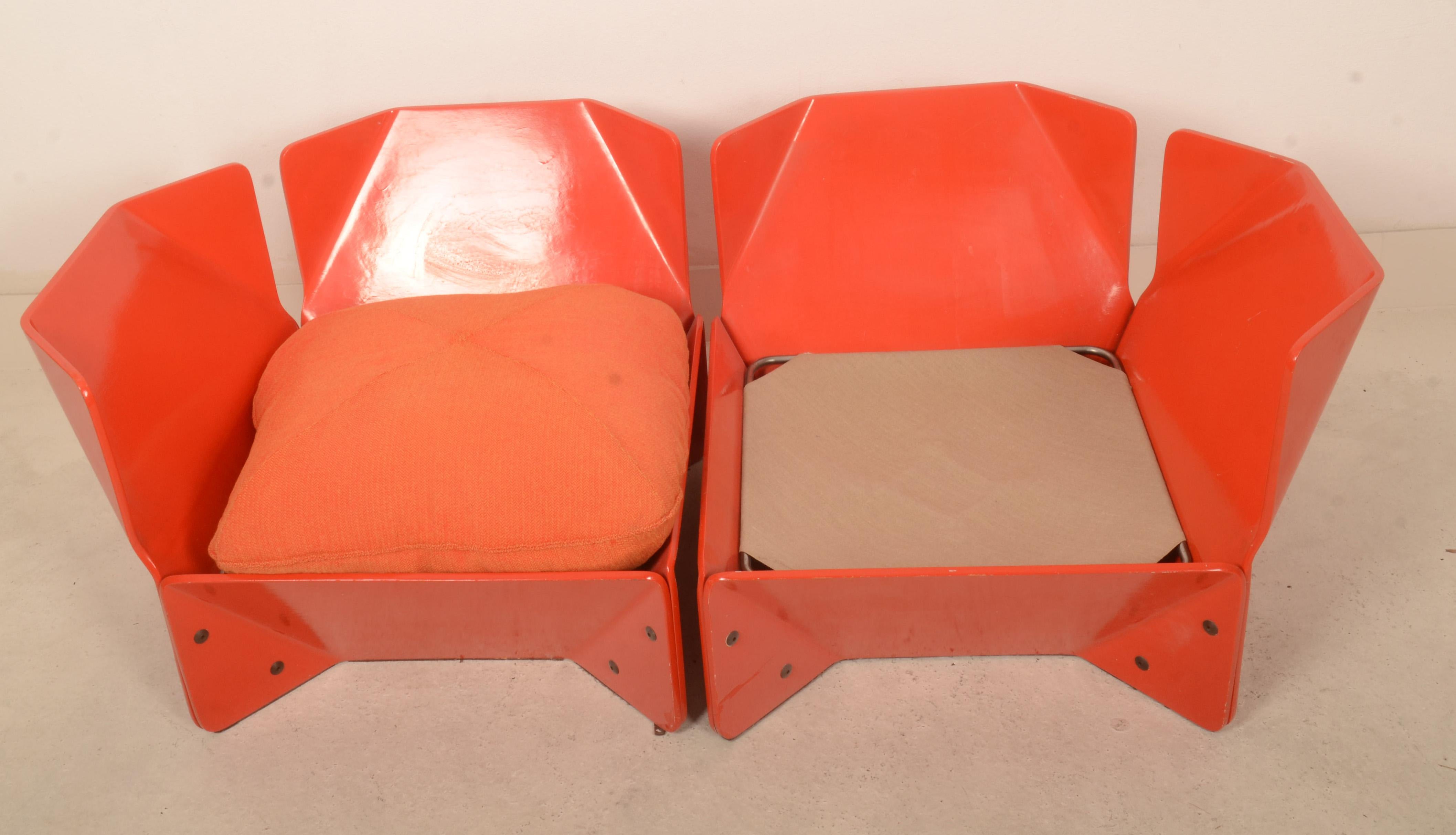 1970er Orange Christensen & Larsen Sofa oder Stühle im Angebot 8
