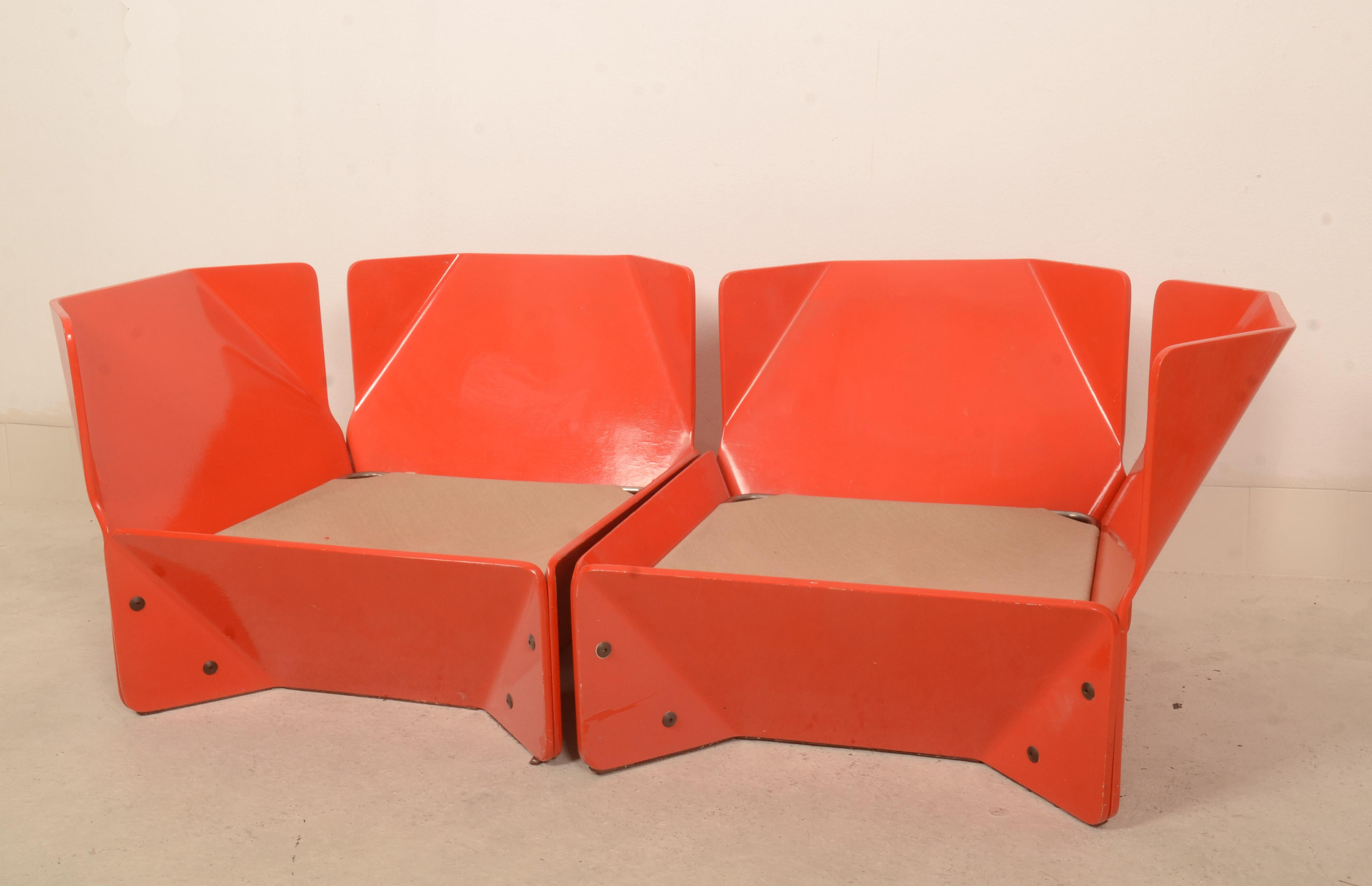 1970er Orange Christensen & Larsen Sofa oder Stühle im Angebot 11
