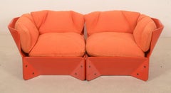 1970s Orange Christensen & Larsen Sofa or Chairs