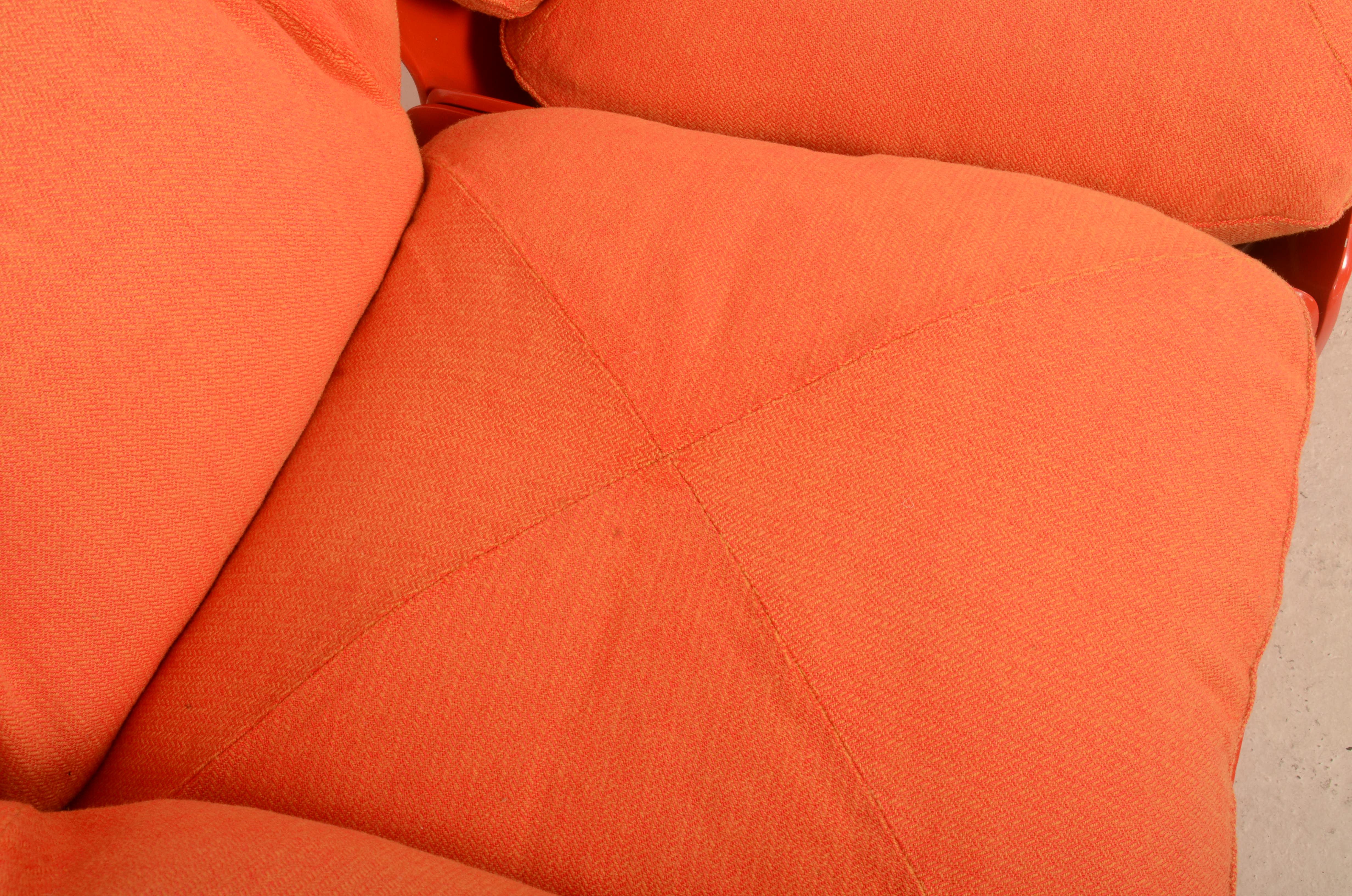 1970er Orange Christensen & Larsen Sofa oder Stühle im Zustand „Relativ gut“ im Angebot in Vienna, AT
