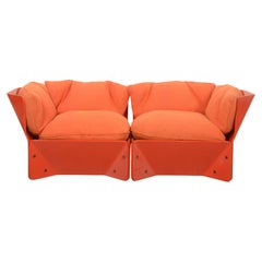 1970s Orange Christensen & Larsen Sofa or Chairs