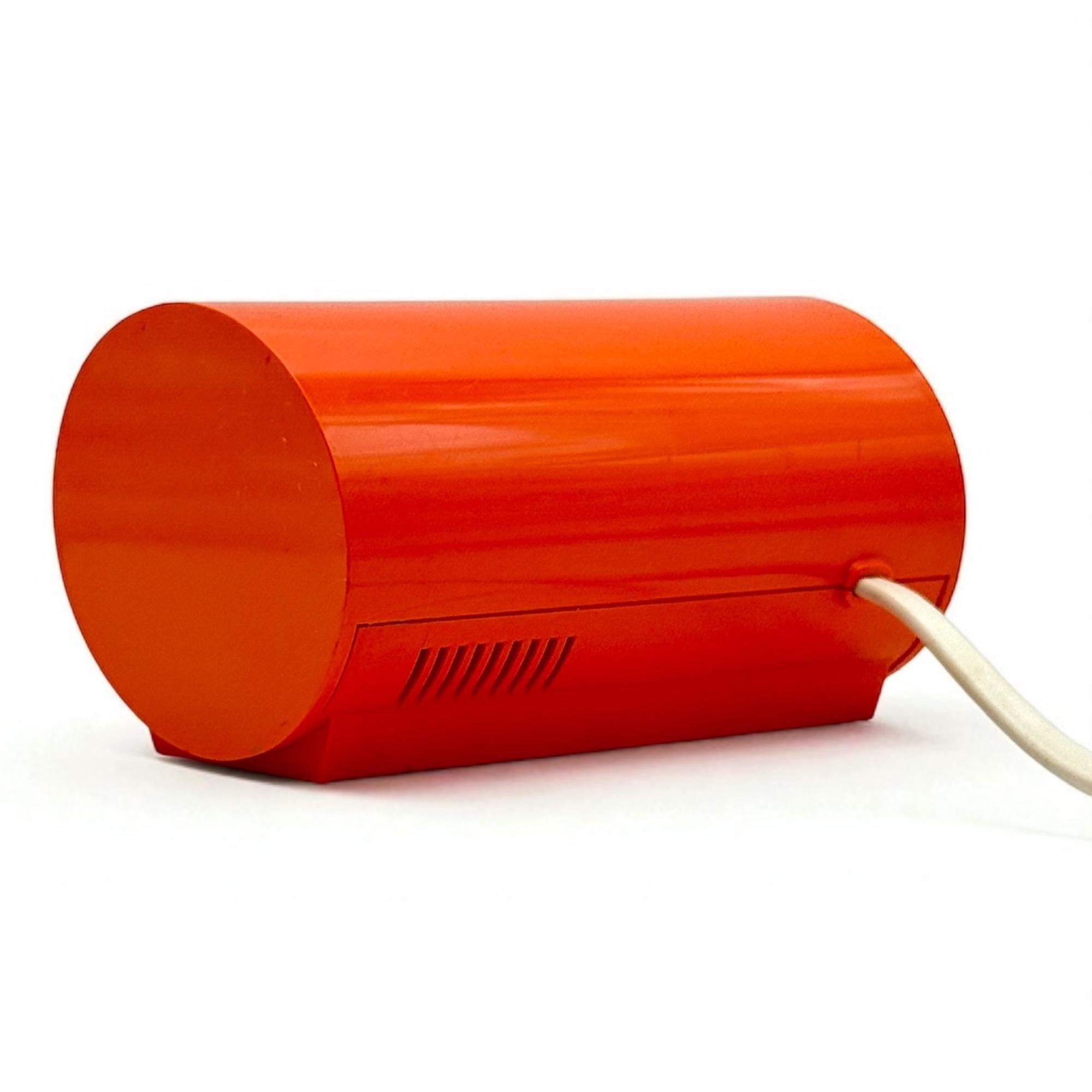1970s Orange Flip Clock by Sankyo – Space Age Design Sculptural Desk Clock For Sale 4