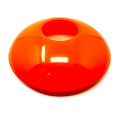 1970s Orange Glass "UFO" Vase by Walter Gropius for Rosenthal Studio