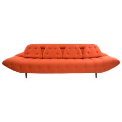1970s Orange Gondola Sofa