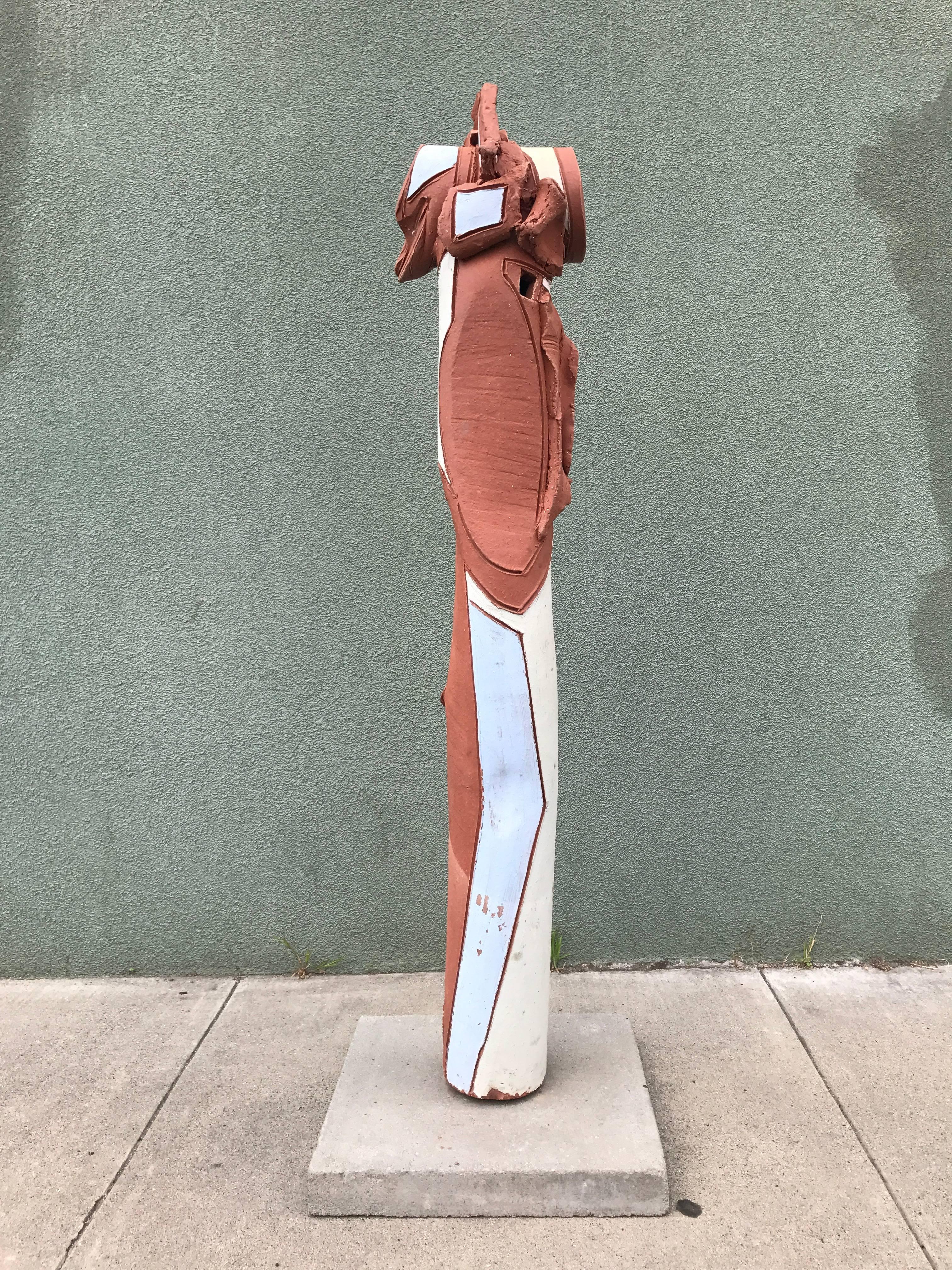 1970s Organic Modern Abstract California Ceramic Garden Totem 2