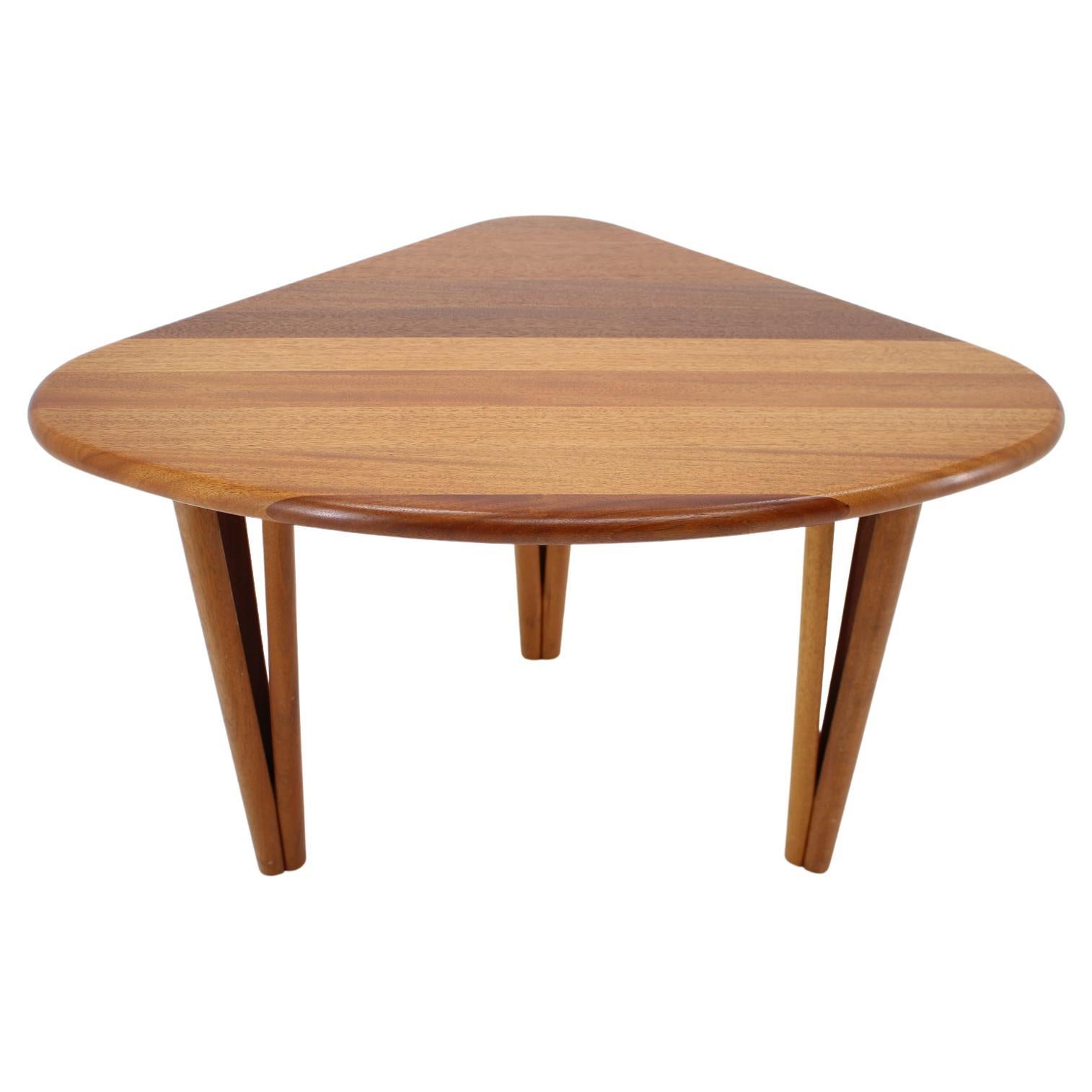 1970s Organic Solid Teak Coffee Table, Denmark For Sale