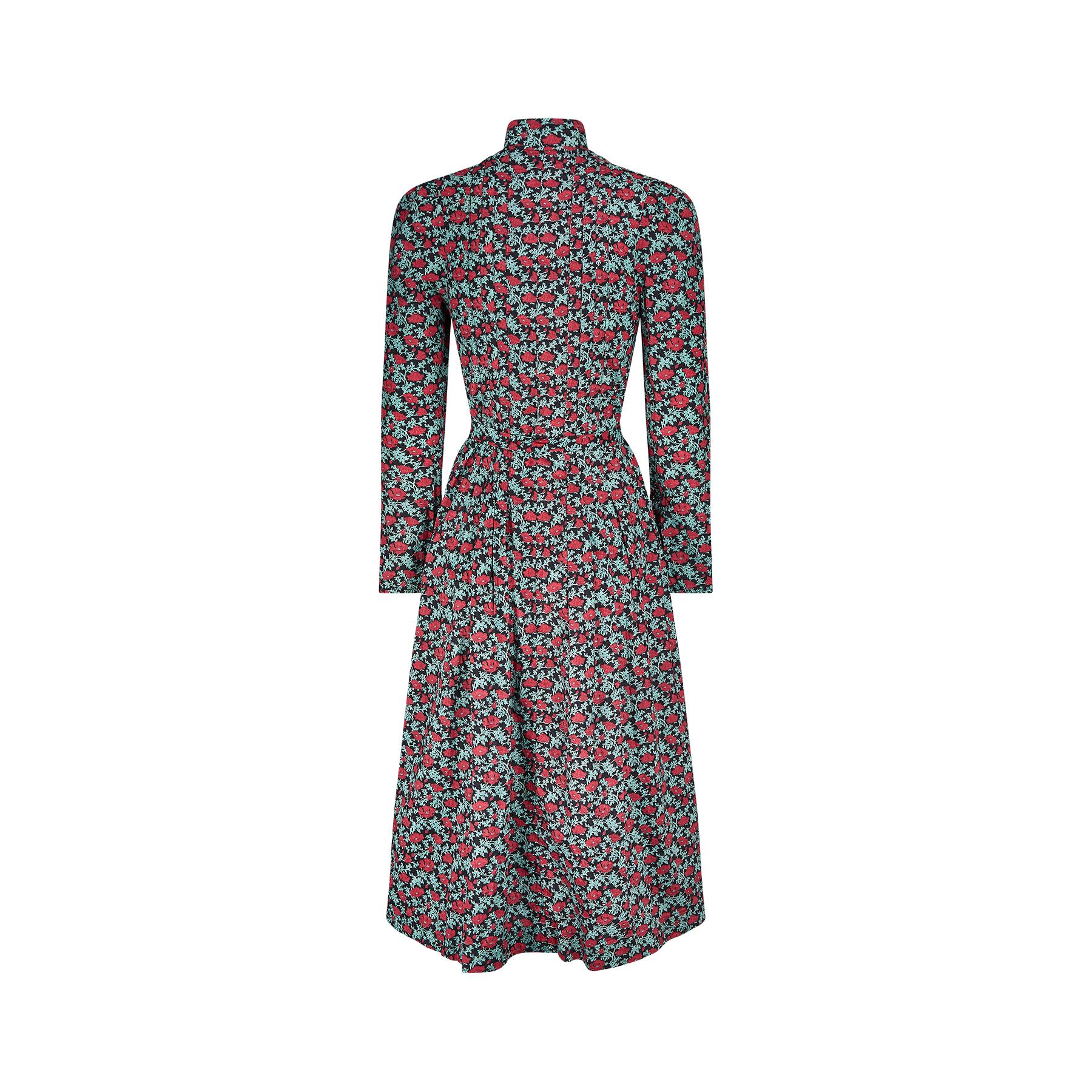 Liberty-Kleid mit Sternmotiv aus den 1970er Jahren (Grau)