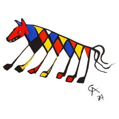 Litografía "Beastie" original de Alexander Calder de los años 70