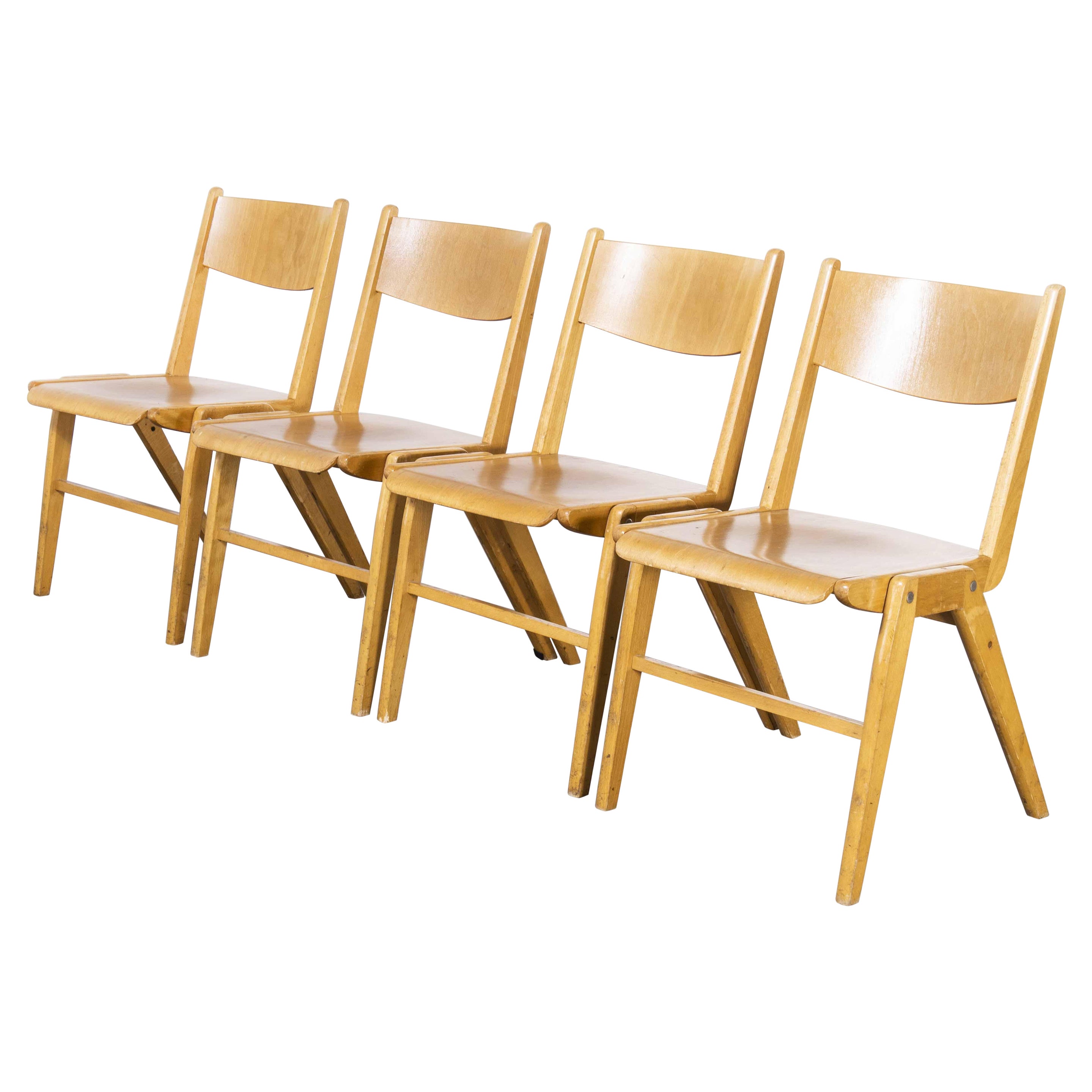 1970
s Original Casala Stacking Dining Chair, Set of Four