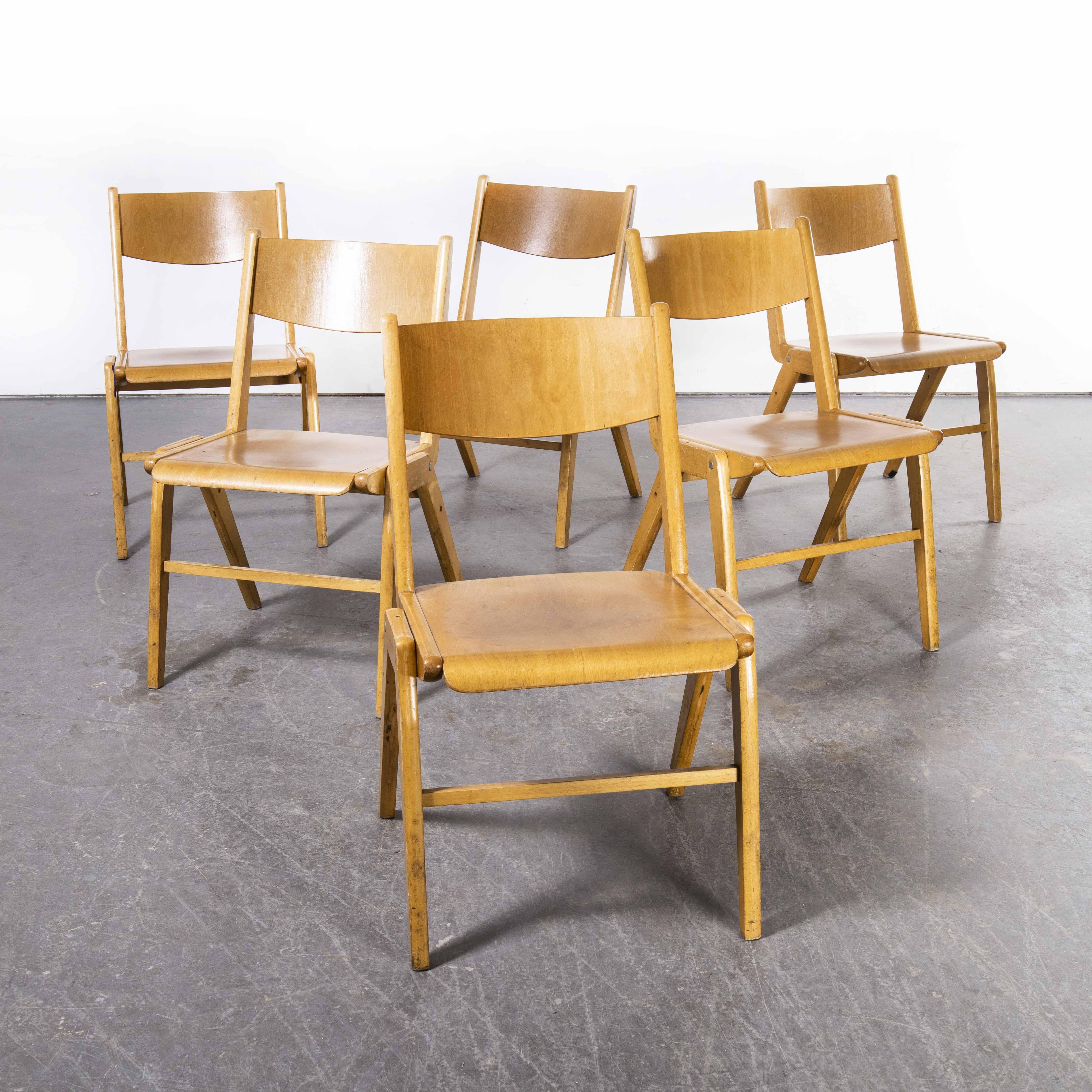 1970’s Original Casala Stacking dining chair – set of six
1970’s Original Casala Stacking dining chair – set of six. Casala is one of Germany’s best known furniture producers still producing to this day. This is one of their models in production