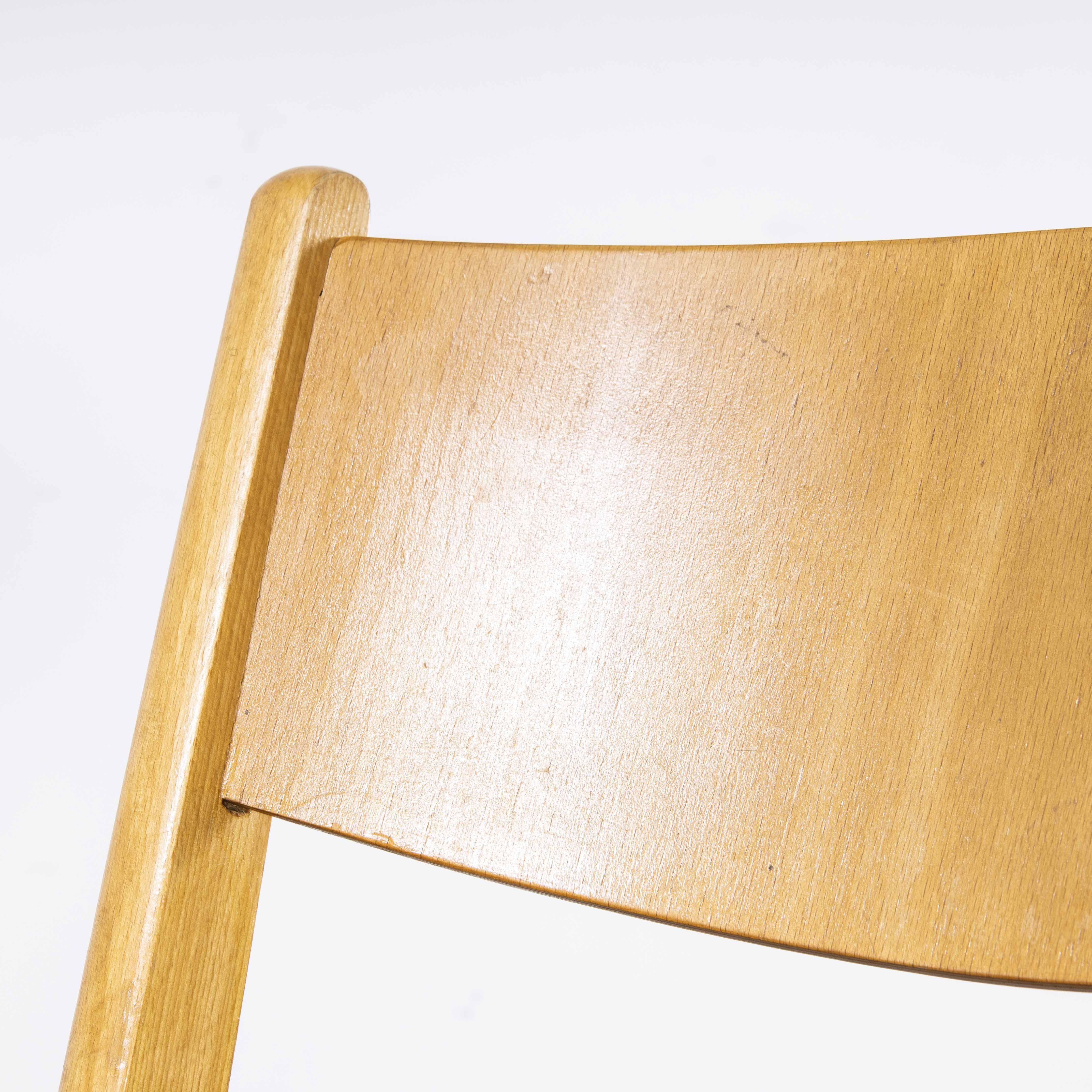 German 1970's Original Casala Stacking Dining Chair, Set of Six