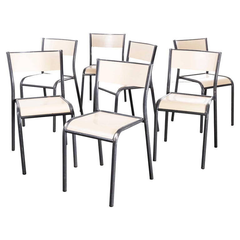 1970s Original French Stacking Mullca Dining Chairs, Set of Seven For — free download