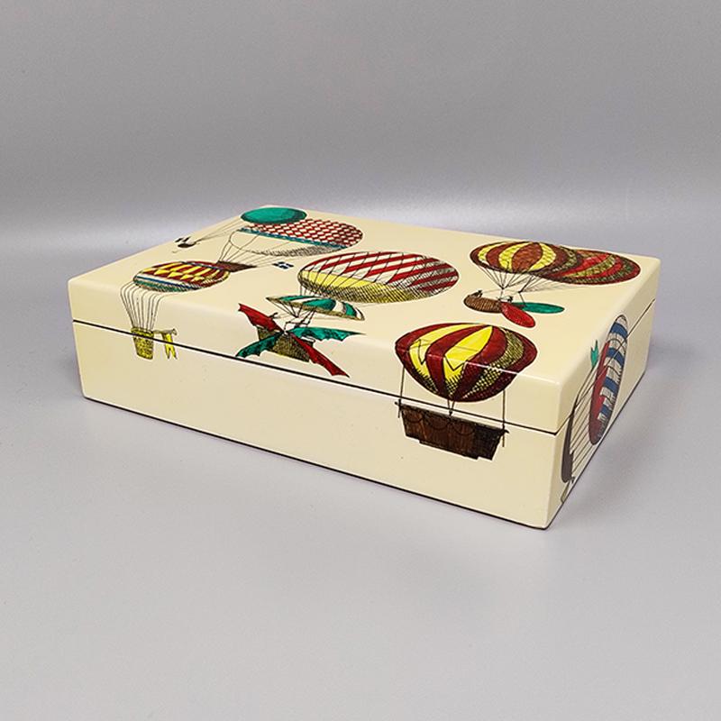 Mid-Century Modern 1970s Original Gorgeous Box by Piero Fornasetti. Made in Italy For Sale