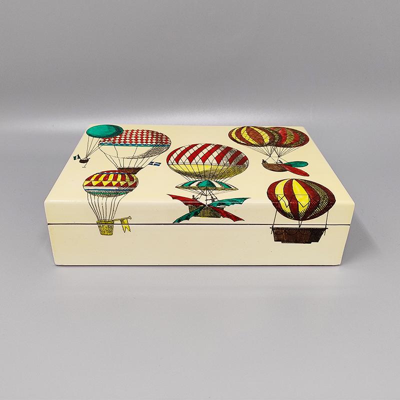 Italian 1970s Original Gorgeous Box by Piero Fornasetti. Made in Italy For Sale