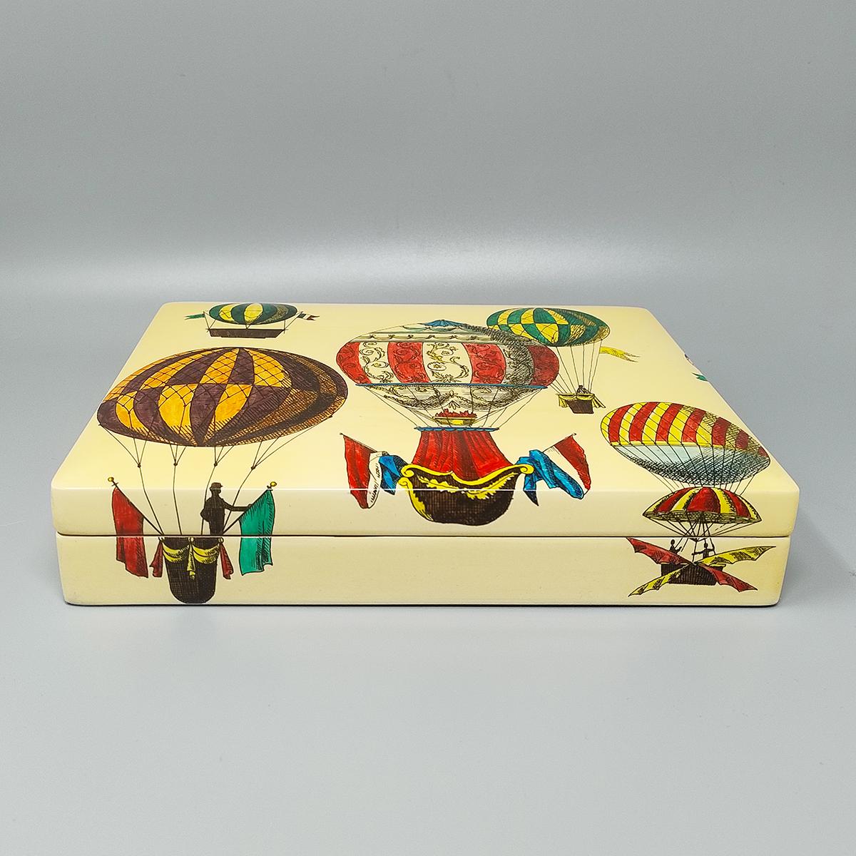 Italian 1970s Original Gorgeous Box by Piero Fornasetti. Made in Italy