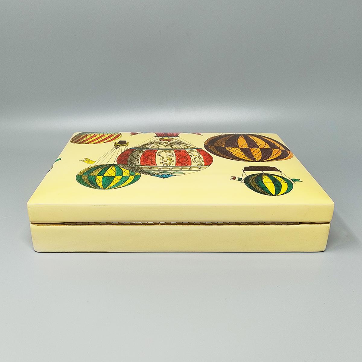 1970s Original Gorgeous Box by Piero Fornasetti. Made in Italy In Excellent Condition In Milano, IT
