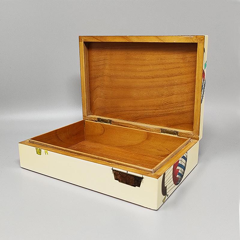 Fin du 20e siècle Magnifique boîte d'origine des années 1970 de Piero Fornasetti. Fabriqué en Italie en vente