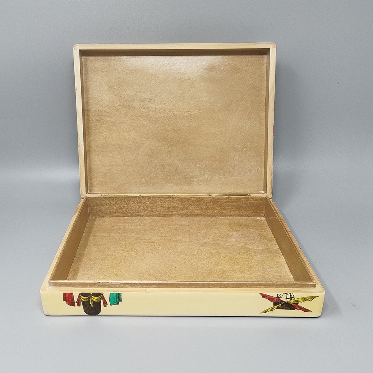 Late 20th Century 1970s Original Gorgeous Box by Piero Fornasetti. Made in Italy