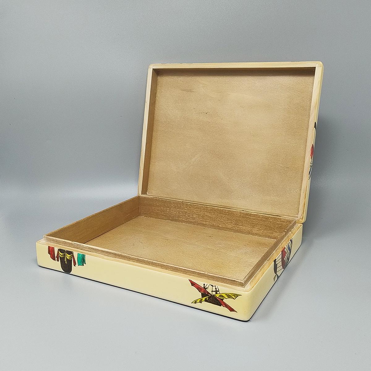 1970s Original Gorgeous Box by Piero Fornasetti. Made in Italy 1