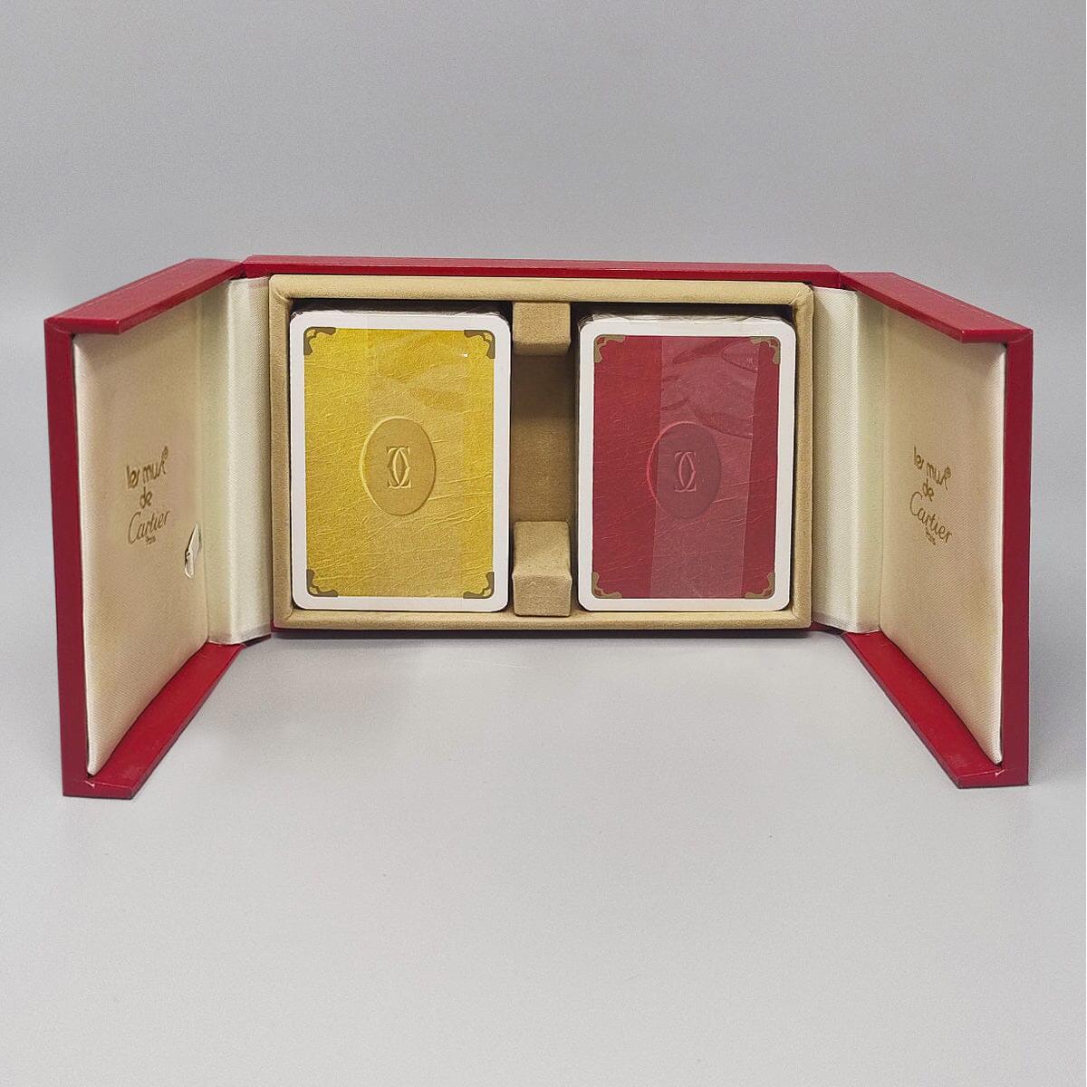Mid-Century Modern 1970 Original Gorgeous Playing Cards Box by Cartier in Excellent condition. en vente