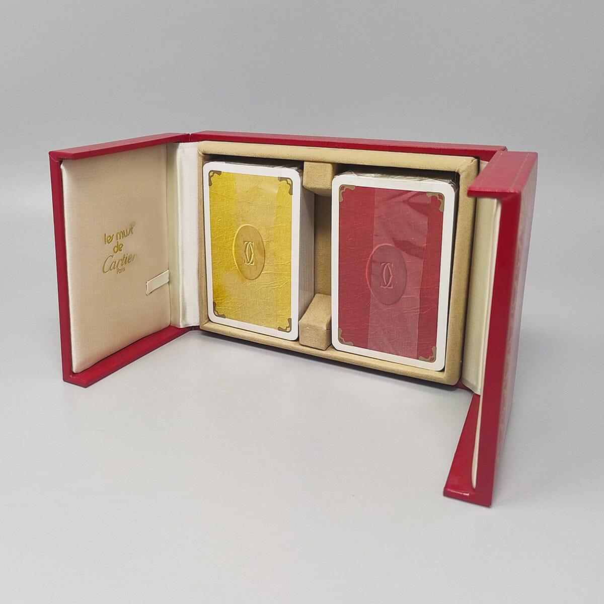 Français 1970 Original Gorgeous Playing Cards Box by Cartier in Excellent condition. en vente