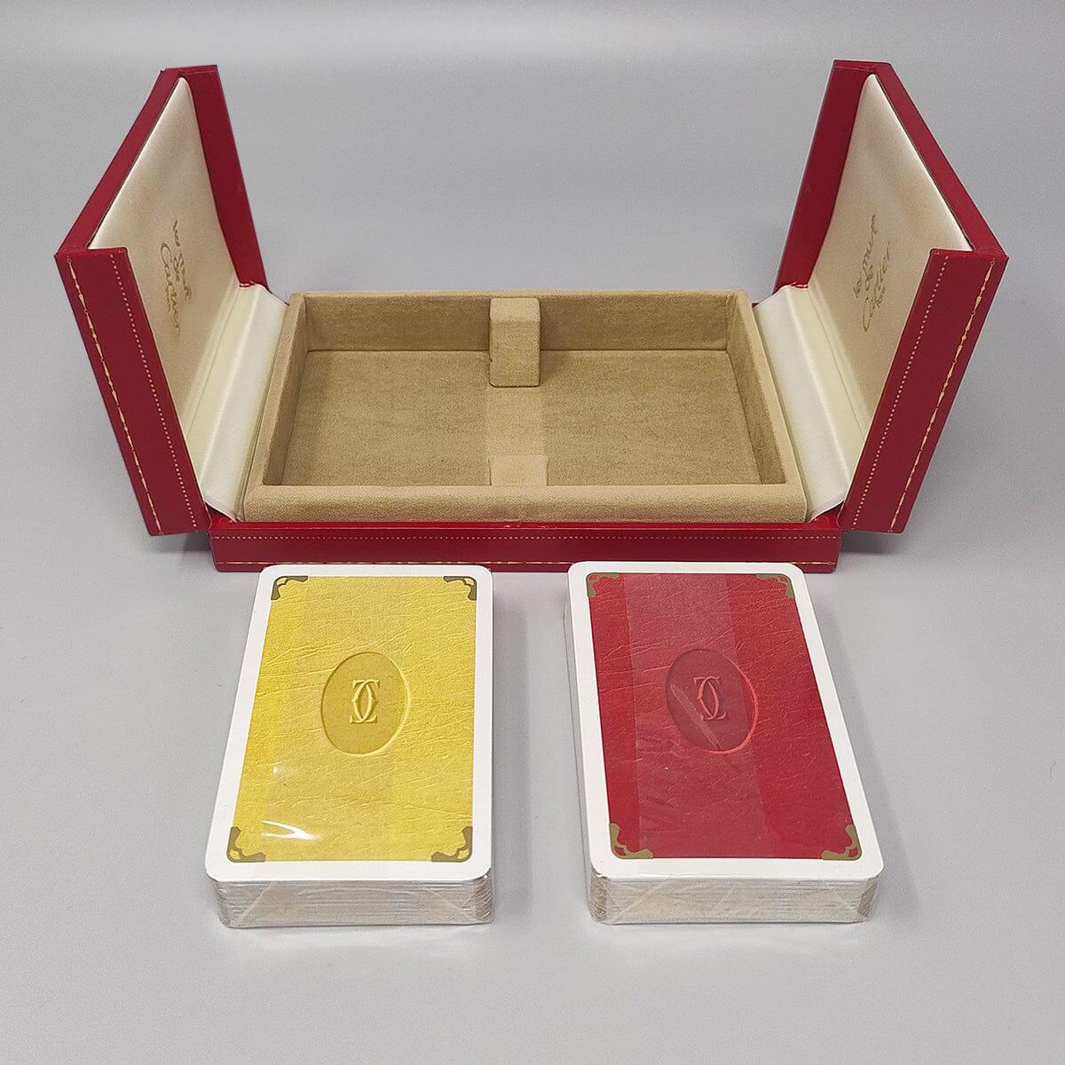 1970 Original Gorgeous Playing Cards Box by Cartier in Excellent condition. Excellent état - En vente à Milano, IT