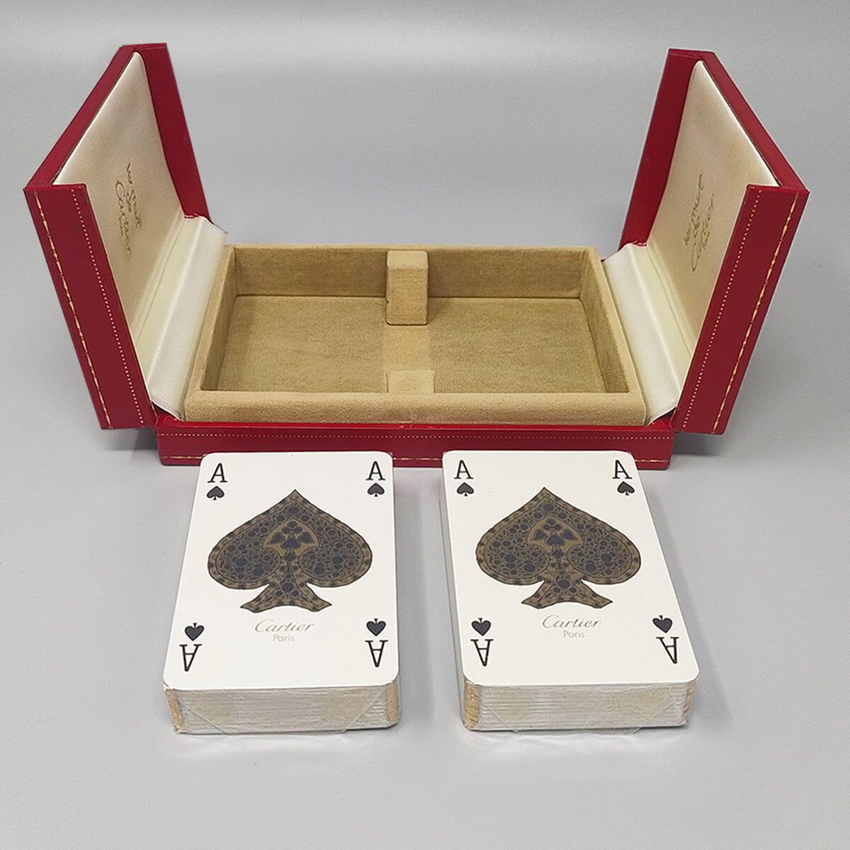 Fin du 20e siècle 1970 Original Gorgeous Playing Cards Box by Cartier in Excellent condition. en vente