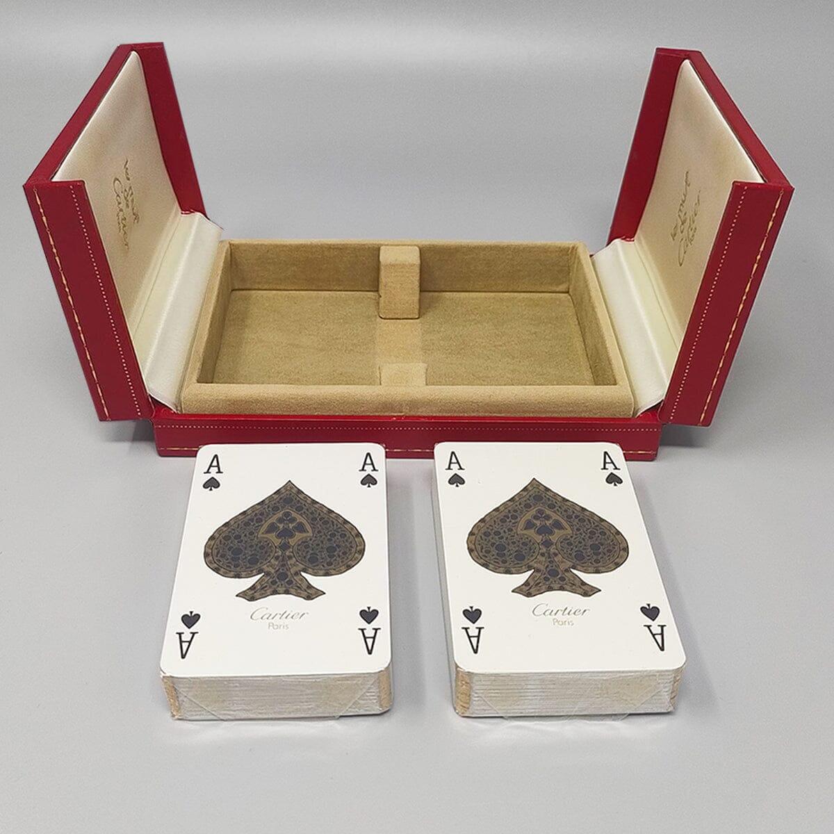 Caja de naipes original de Cartier de los años 70 en excelente estado. finales del siglo XX en venta