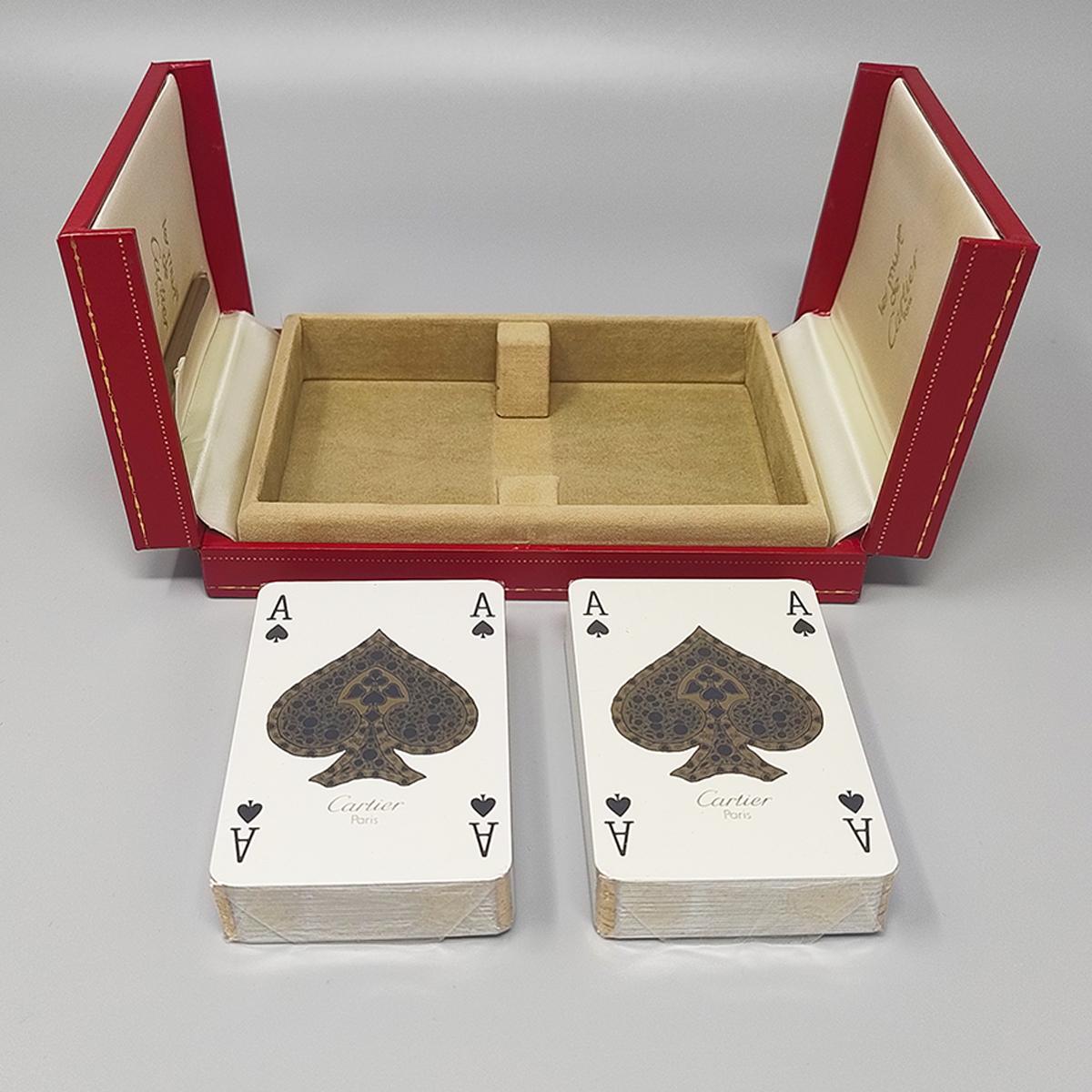 1970s Original Gorgeous Playing Cards Box by Cartier in Excellent condition. (Ende des 20. Jahrhunderts) im Angebot