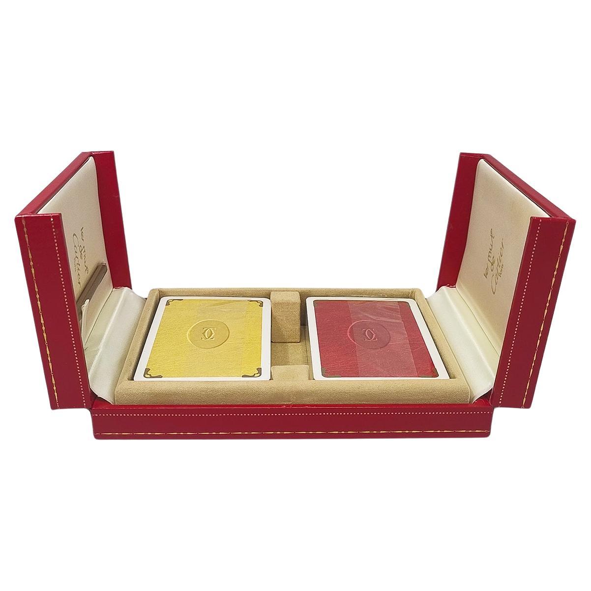 1970s Original Gorgeous Playing Cards Box by Cartier in Excellent condition.