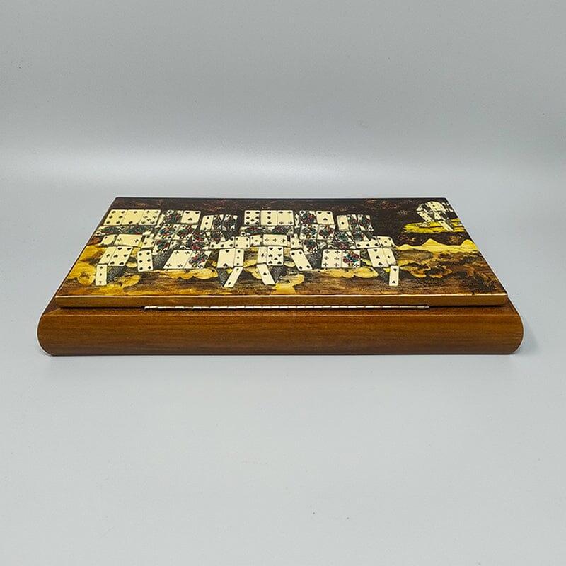 1970s Original Gorgeous Playing Cards Box by Piero Fornasetti In Excellent Condition For Sale In Milano, IT