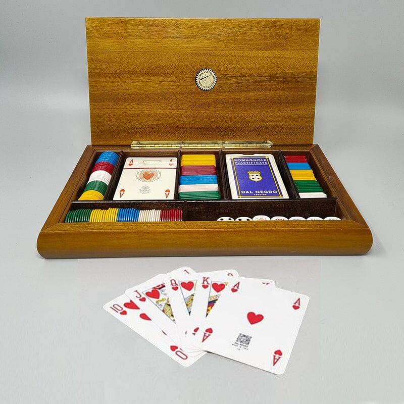 Late 20th Century 1970s Original Gorgeous Playing Cards Box by Piero Fornasetti For Sale