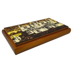 1970s Original Gorgeous Playing Cards Box by Piero Fornasetti