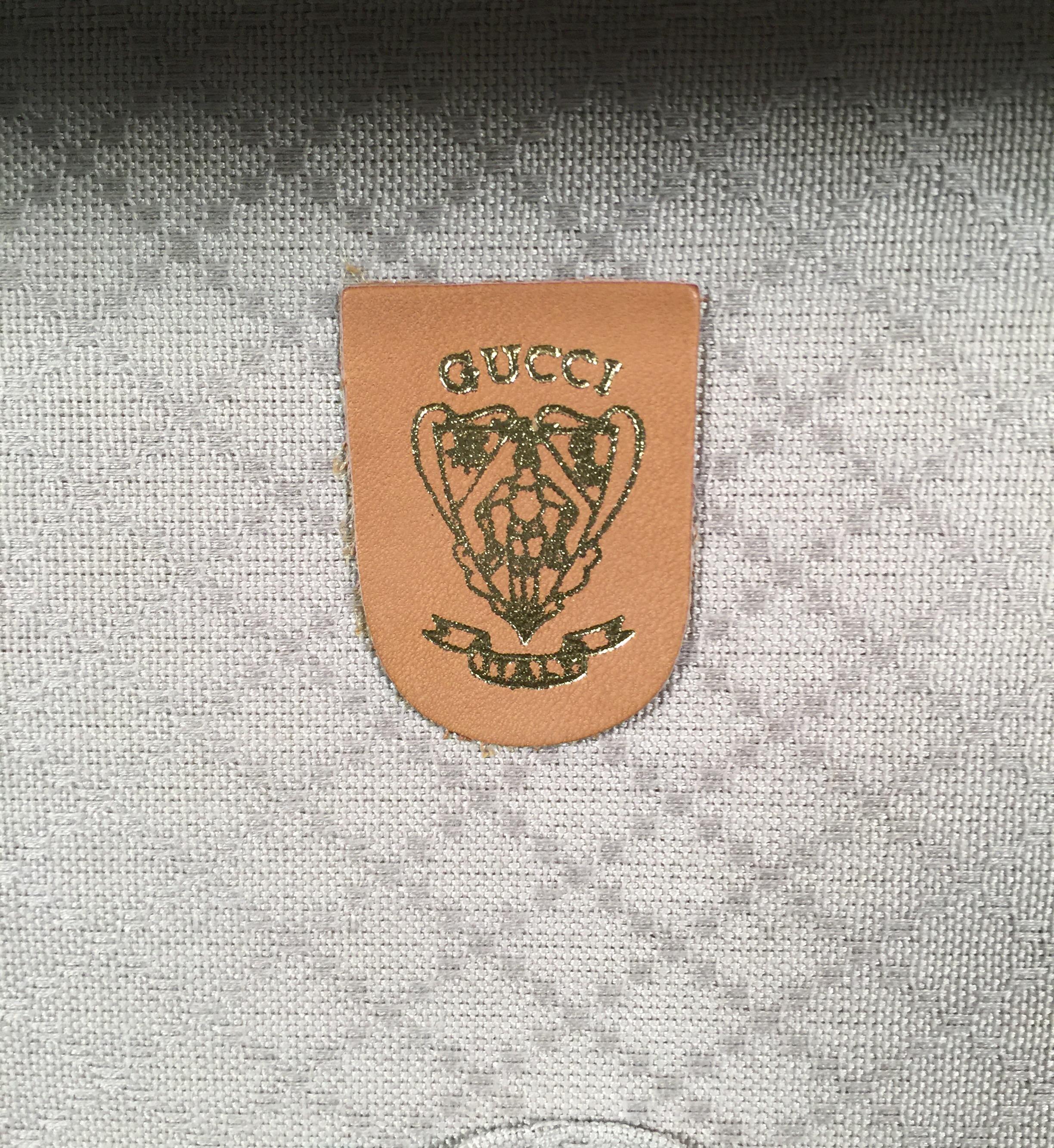1970s Original Gucci Logo Hard Sided Suitcase or Travel Trunk, Unused Condition 1
