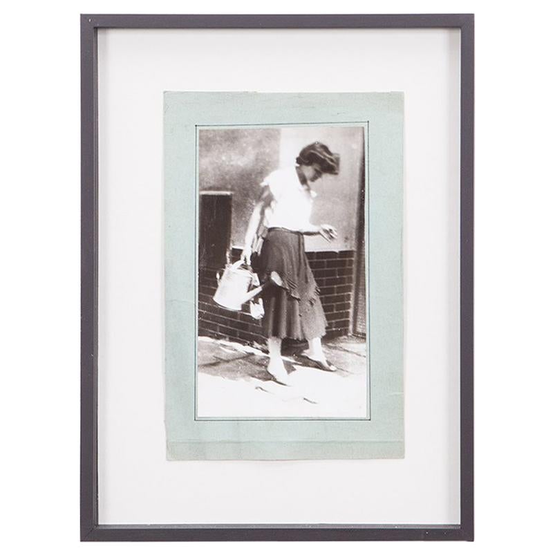 Tirage original à la gélatine d
argent de Miroslav Tichý, datant des années 1970, intitulé " D ". en vente