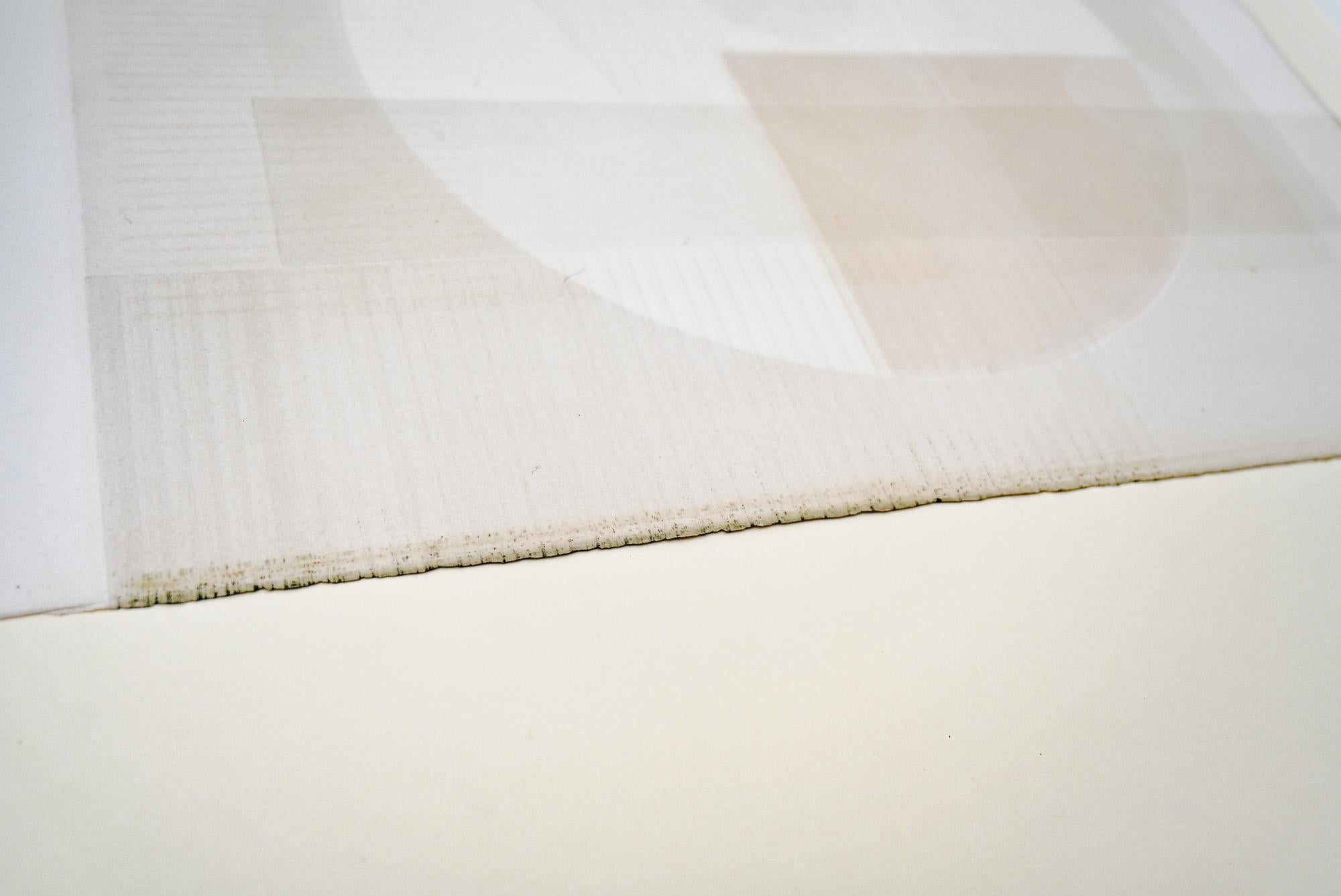 eau-forte originale d'Opart des années 1970 par Jacqueline de Butler en vente 5