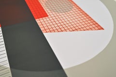 1970s original Opart colour aquatint etching by Jacqueline de Butler