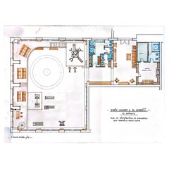 1970s Original Plan “Al Andalus” for the Gymnasium of Sheikh Youssef A. El Khere