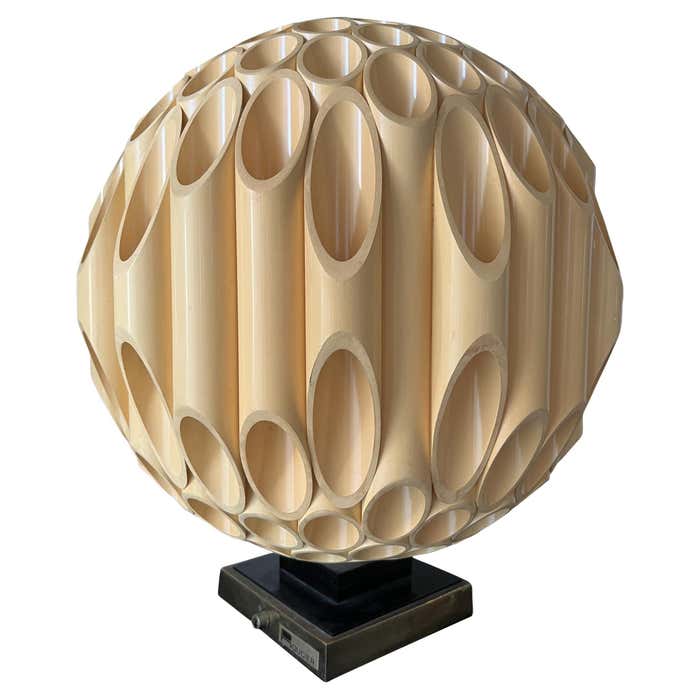 1970s Original Rougier Sphere Tube Lamp For Sale at 1stDibs