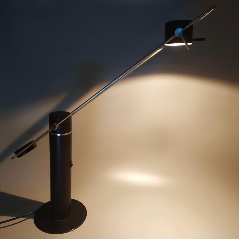 Metal 1970s Original Table Lamp Model n. 7671 (First Series) by Egon Hillebrand For Sale