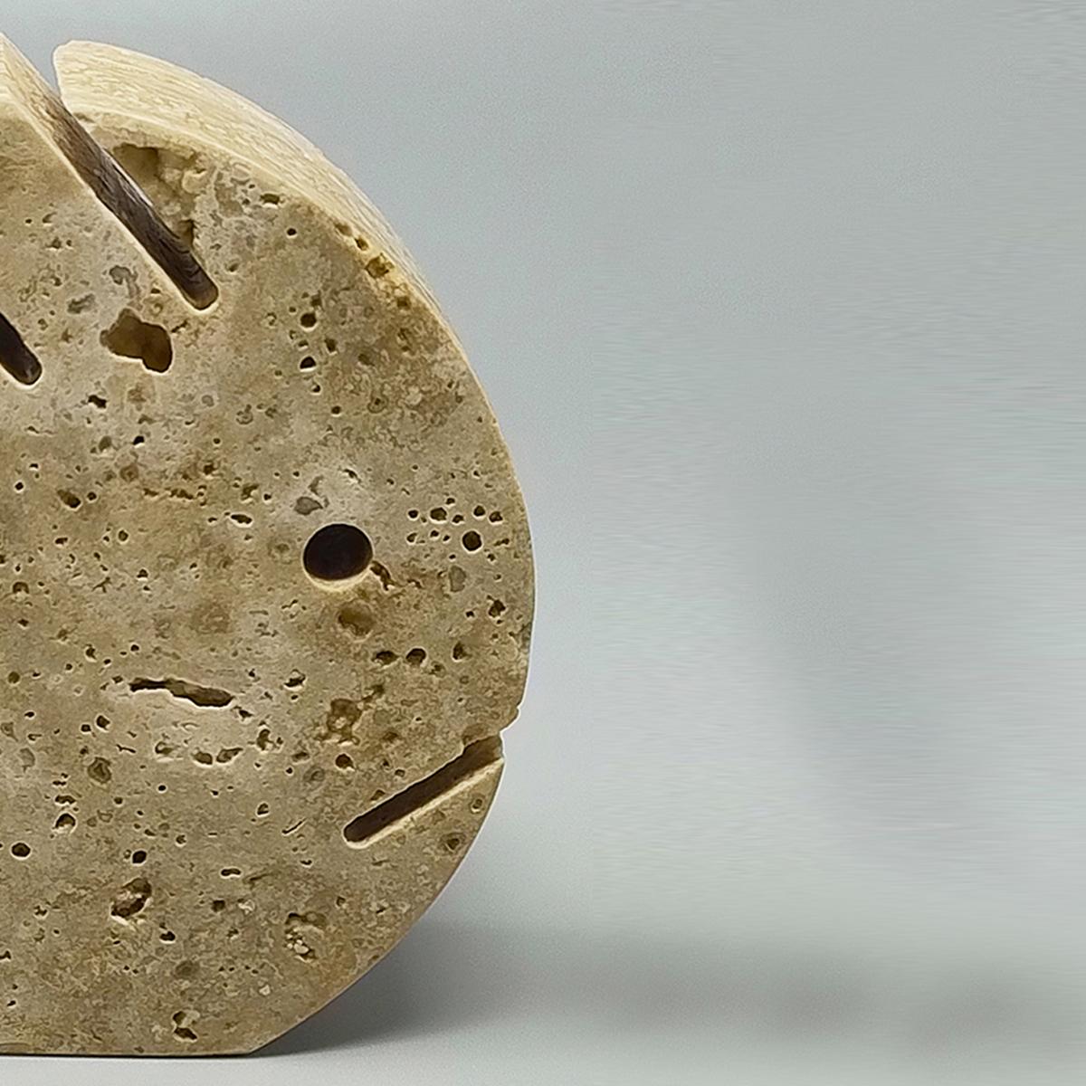 1970s Original Travertine Fish Sculpture by Enzo Mari for F.lli Mannelli For Sale 1